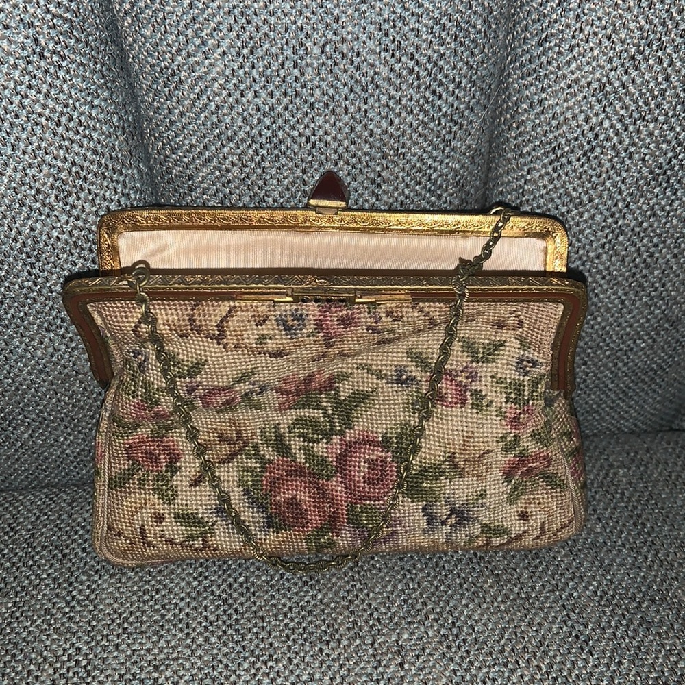 VINTAGE PURSE AUSTRIAN PETIT POINT